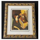 Itzchak Tarkay Shades of Brown Serigraph, COA