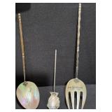 1901 Pan Am Expo Mother of Pearl Spoon & Fork