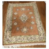 1960s Cathay Handwoven Wool Rug 4x6 India