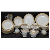 Royal Vienna Fine China Gold Scrolls & Yellow Band