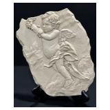 Vintage Angel Wall Relief Plaque