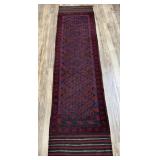 Vintage Hand Woven Samarkand Wool Tribal Runner