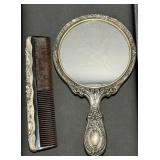 Gorham Sterling #23 Comb & Dresser Mirror Set