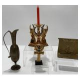 Antique Egyptian Sphinx Bookend, Franklin Mint Tut