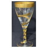 Rare Buckingham Palace 24K Gold Gilt Serpent Glass