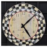 Mackenzie-Childs Courtly Check Enamel Clock