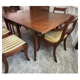 Vintage Duncan Phyfe Style Gate Leg Table & Chairs