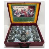 Vintage Ceramic Nanjin Laojiu Chinese Tea Set,NOS