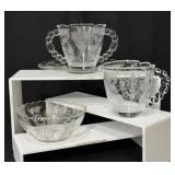 Tiffin Franciscan Cherokee Rose, Sugar, Creamer