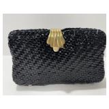 Vintage Magid Wicker Coated Evening Clutch