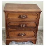 Vintage Carl Forslund Three Drawer Side Table #2