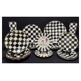 Mackenzie-Childs Courtly Check Plates, Vegetable