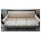 Antique Sheraton Style Carved Mahogany Sofa