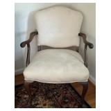 Vintage French Style Upholstered Accent Chair