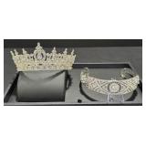 Vintage Bridal Rhinestone Tiara & Crown