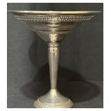 Vintage Silver Weighted Silver Pedestal Compote