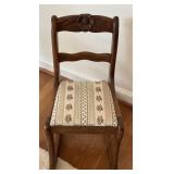 1940s Lexington Carved Mahogany Child Rocker