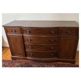 Duncan Phyfe Style Mahogany Sideboard Buffet