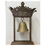 Mid Century Hanging Brass Temple Bell