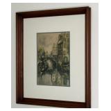 Vintage Venetian Scene Print After Claude Dorval
