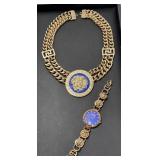 Versace Versus Blue Face Watch, Medusa Medallion