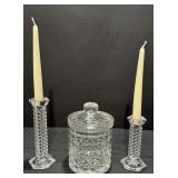 Vintage Crystal Biscuit Jar, Waterford? Monaco