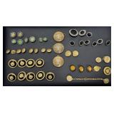 Vintage Medusa Buttons, Metal Buttons & More