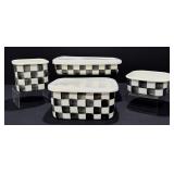 Mackenzie-Childs Courtly Check Enamel Storage