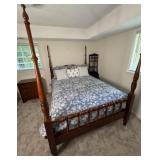 American Drew Cherry 4 Post Queen Anne Queen Bed