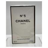 Chanel No. 5 Eau de Parfum Spray, 3.4 OZ, NOS