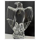 Vintage Baccarat Crystal Bald Eagle Sculpture