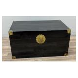 Vintage Chinese Black Lacquer Chest