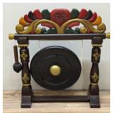 Vintage Balinese Gamelan Music Wood Prayer Gong