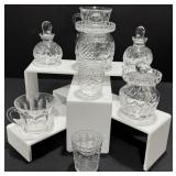 Heisey Colonial Punch Cups, Waterford Crystal Jam