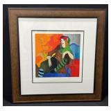 Itzchak Tarkay Retro Repose Signed Seriograph