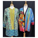 Dilemma Artist Painted Silk Jacket, Rara Avis