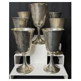 Gorham Sterling Silver 272 Puritan Water Goblets,7