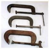 (3) Adjustable C-Clamps