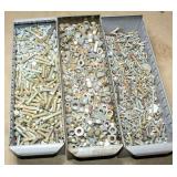 (3) Containers of Bolts, Nuts & Screws