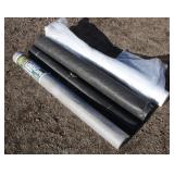 (3) Garden/Landscape Fabric and 1-Roll of Plastic