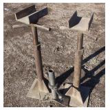 (2) HMD Metal Material Stands