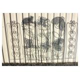 (5) Metal Yard Deco Pieces