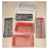 Misc Assorted Plastic & Metal Trays