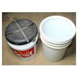 (2) Plastic Buckets