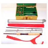 Plano Fishing Tackle Box, Rod & Thrower