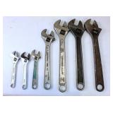 (7) Adjustable Wrenches