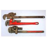 (3) Pipe Wrenches