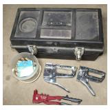 Tool Box w/Staplers, Staples, Rivetors & Rivets