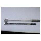 (2) SK & Stanley Breaker Bars, 1/2" Drive