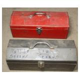 (2) Metal Tool Boxes